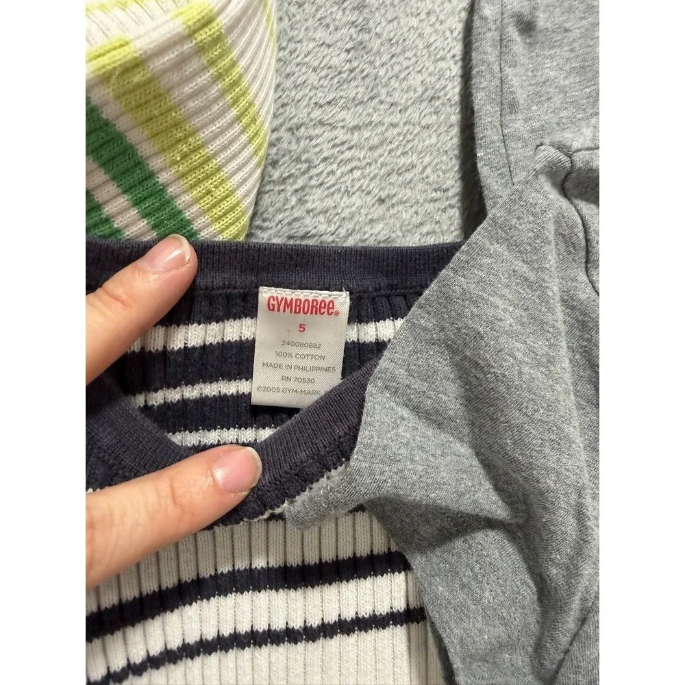 Gymboree Old Navy Girls Bundle Size 5 Cardigan Top T-Shirt 4pc Lot‎ Striped Flag